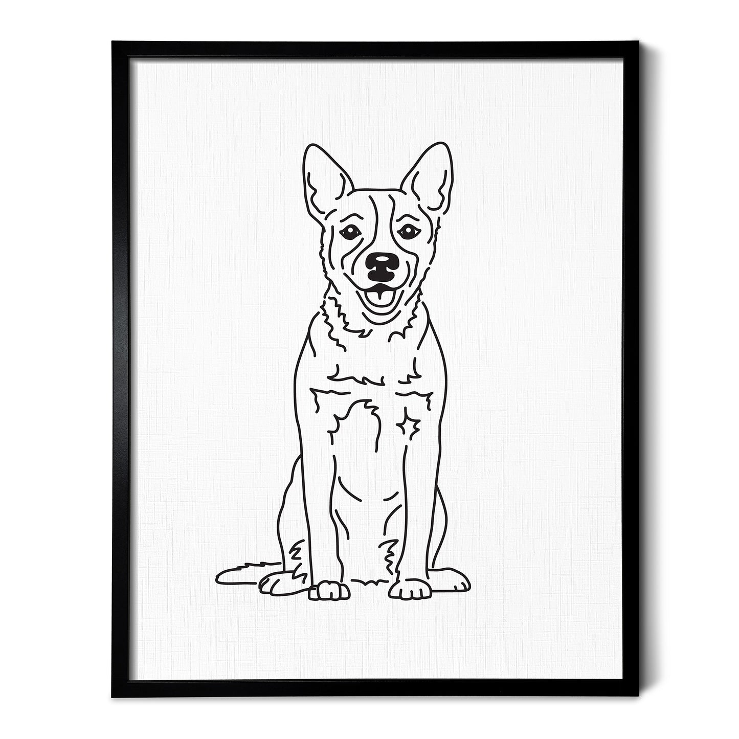 Australian Cattle Dog Art Print (Blue Heeler / Red Heeler / Queensland Heeler)