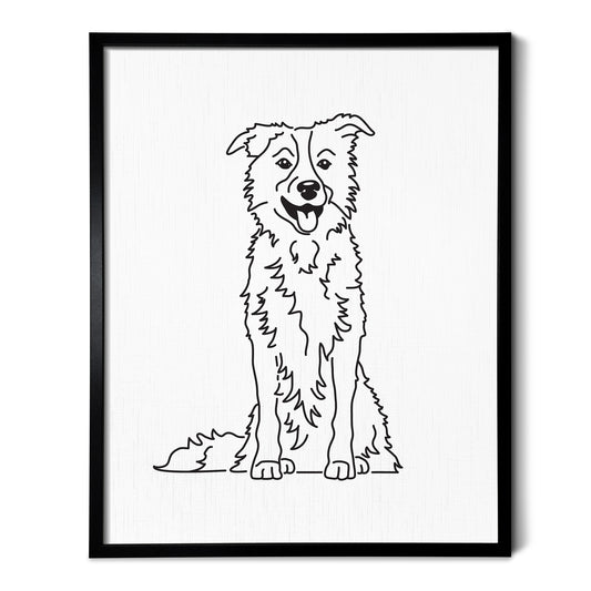 Border Collie Art Print