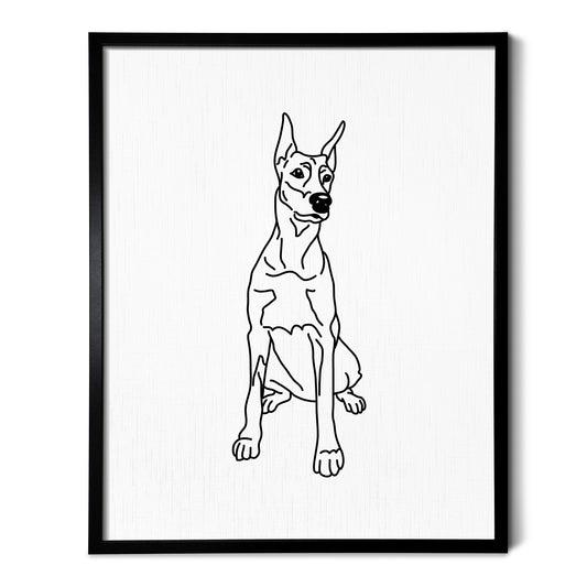 Doberman Art Print