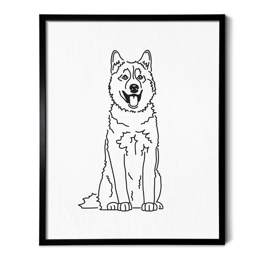 Husky Art Print