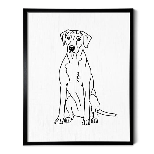 Rhodesian Ridgeback Art Print