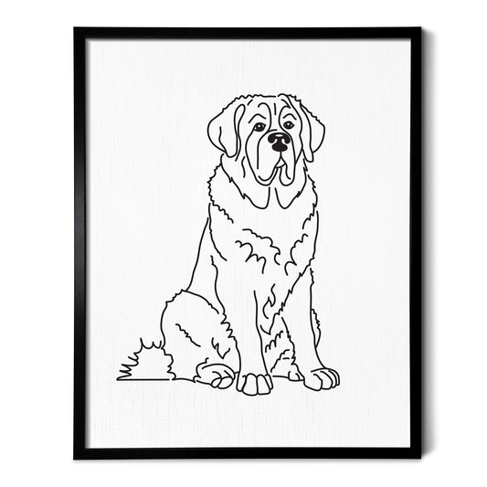 Saint Bernard Art Print