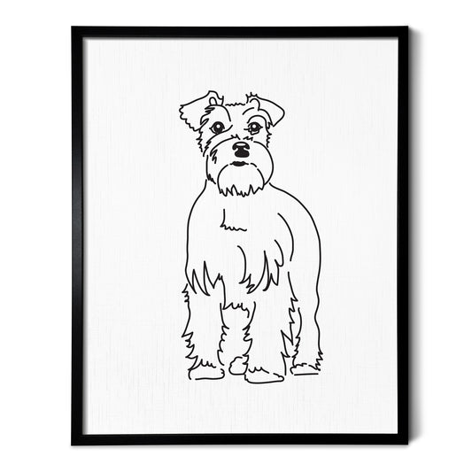 Schnauzer Art Print