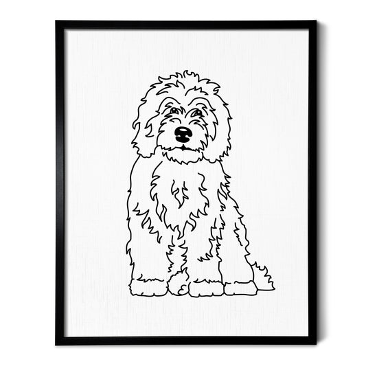 Sheepadoodle Art Print