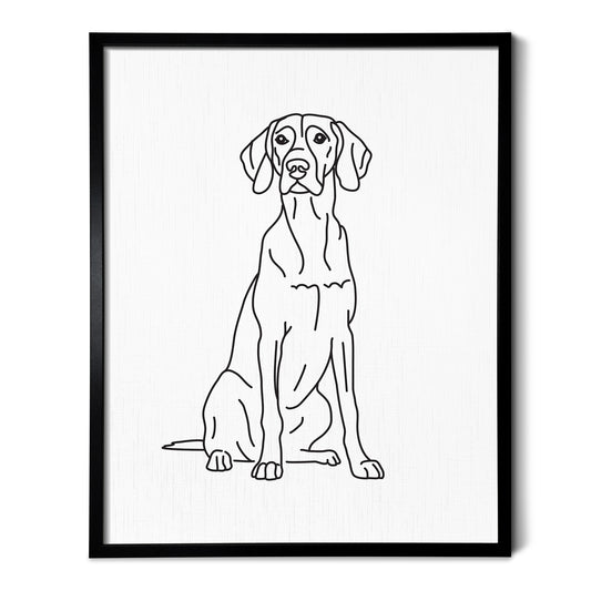 Vizsla Art Print