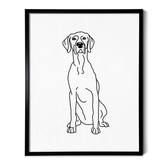 Weimaraner Art Print